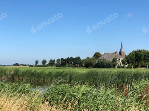 Preview: Landscape Around The Village Reahã»S In Friesland, The Netherlands