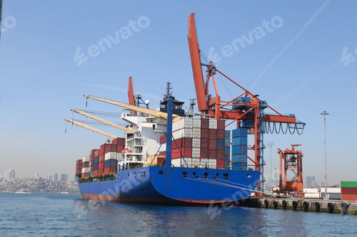 Preview: Container Ship Is Loading In A Port