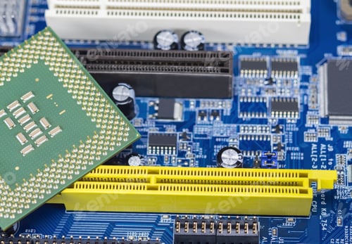 Preview: Empty Cpu Processor Socket With Pins On Motherboard