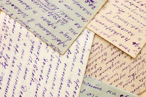 Preview: Old Letters As A Background