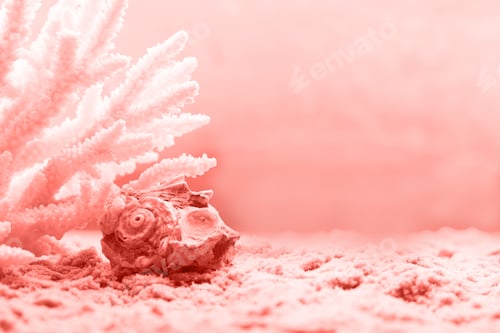 Preview: Living Coral Trendy Color.