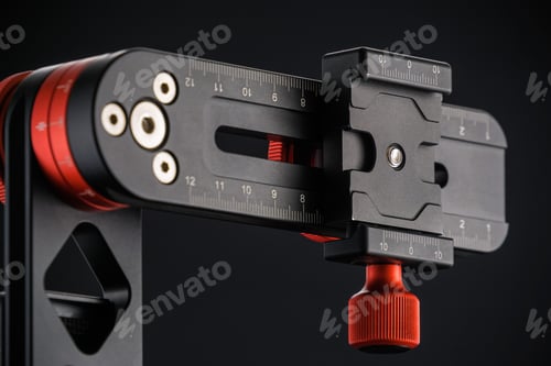 Preview: Detail Of Panoramic Head On The Dark Background For Making Of Virtual Tours And Panoramic Pictures.