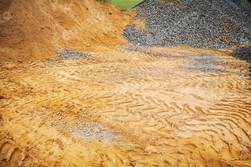 Preview: Piles Of Gravel And Sand
