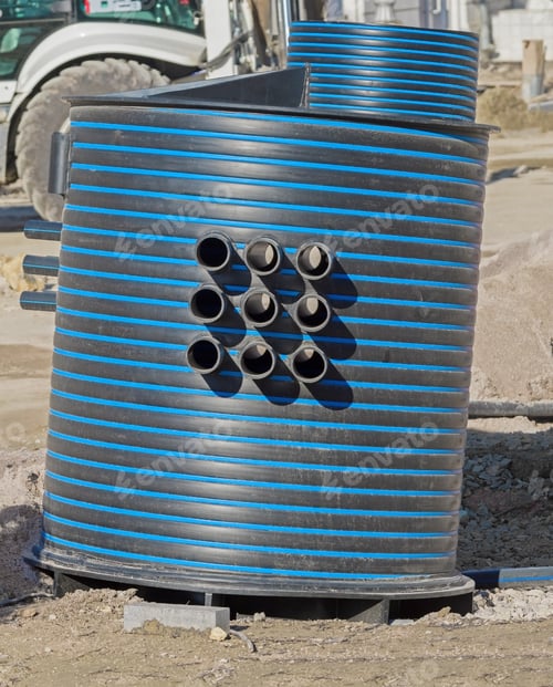 Preview: Plastic Caisson For Water From A Well On Construction Sites