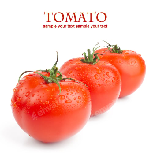 Preview: Close-Up Photo Of Tomatoes With Water Drops
