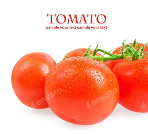 Preview: Close-Up Photo Of Tomatoes With Water Drops