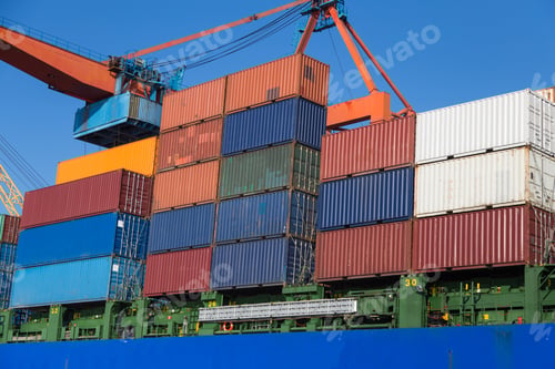 Preview: Container Ship Is Loading In A Port