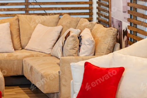 Preview: Modern Sofa For The Living Room, Note Shallow Depth Of Field