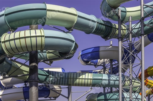 Preview: Water Slides Constructions At The Aqua Park