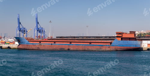 Preview: Cargo Ship Is Loading In A Port