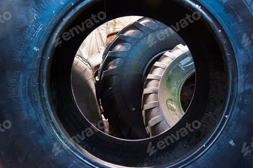 Preview: Manufacture Of Tires. Tyre Production Machine Conveyor