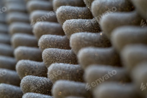 Preview: Dark Artificial Foam, Acoustic Foam Insulation Texture On Background.