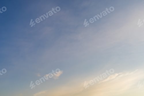 Preview: Beautiful Sky During Sunset With A Smooth Gradient. Background Or Blank