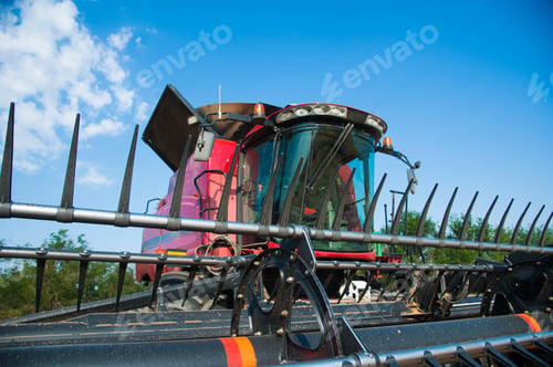 Preview: Combine Harvesters, In A Wheat Field Ready For Harvest
