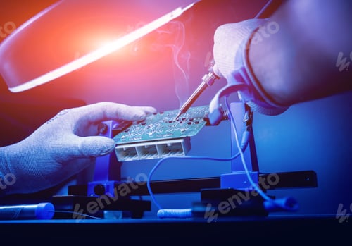 Preview: Repair Of Electronic Devices, Soldering And Circuit Board. Auto Repair Service.