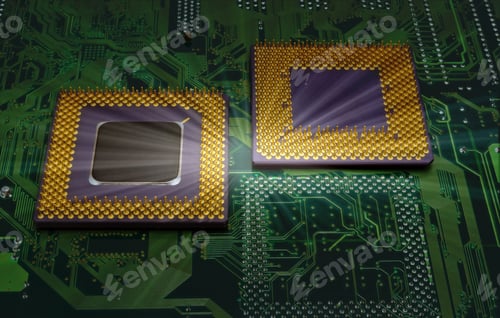 Preview: Close Up Of Cpu Processors