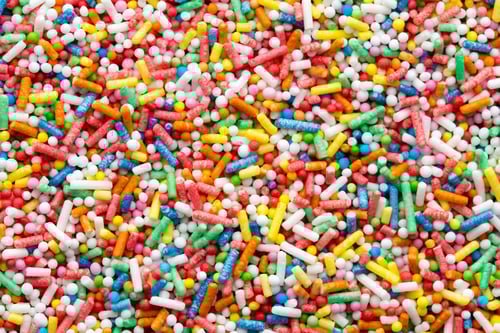 Preview: Colorful Sprinkles Background for Birthday Cakes and Treats