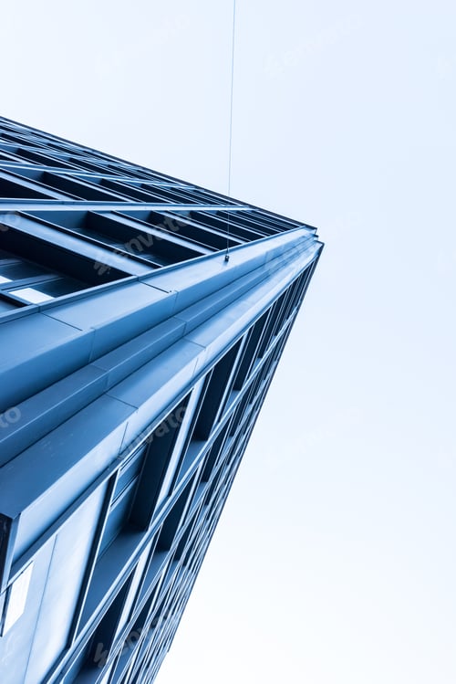 Preview: Looking Up The Corner Of A Tall, Modern Building..