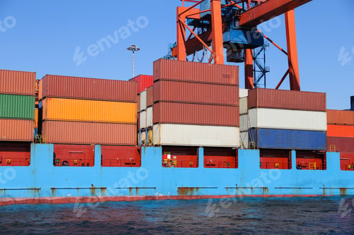 Preview: Container Ship Is Loading In A Port