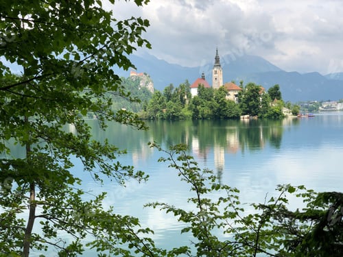 Preview: Pilgrimage Church Of The Assumption Of Maria On Bled Island In Bled Slovenia