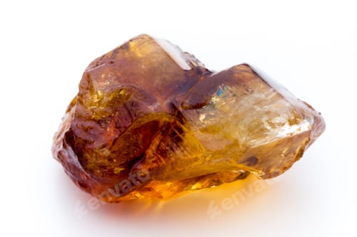 Preview: Brown Caramelized Lump Cane Sugar Cube Isolated On White Background.