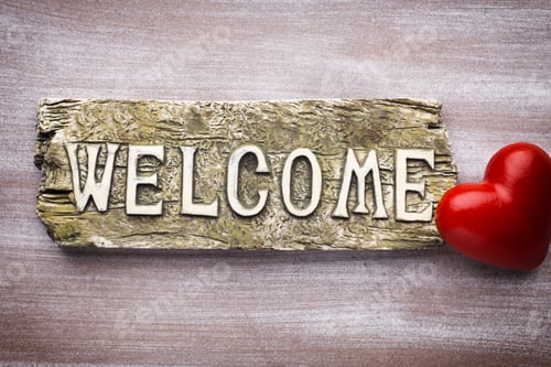 Preview: Valentine'S Day Greeting Card. Heart On A Wooden Background.