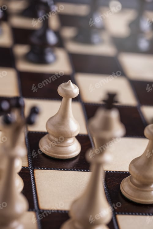 Preview: Chess Pieces Showing The Competition, In Business And Game