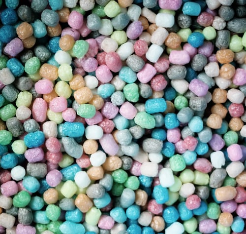 Preview: Colorful Corn Pieces For Children'S Plays. Bright Abstract Background.