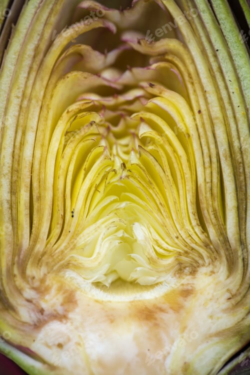 Preview: Fresh Raw Italian Artichokes On Wooden Background