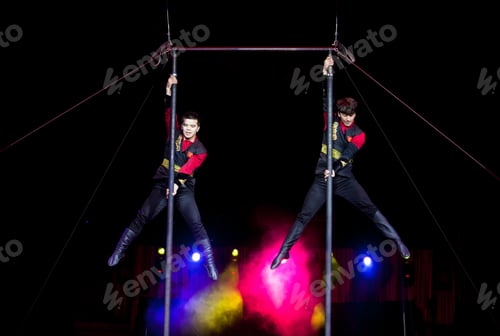 Preview: Performance Of Acrobats In The Circus