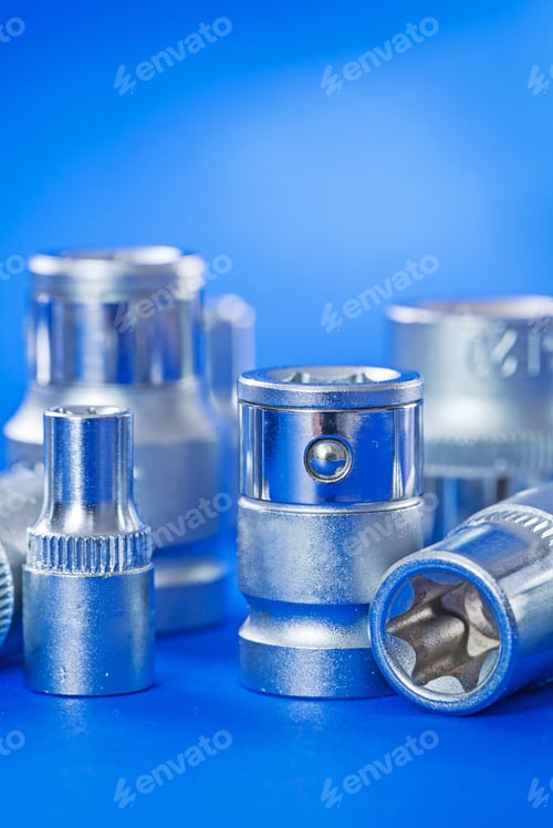 Preview: Automobile Torx On Blue Background