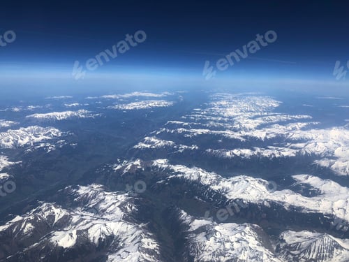 Preview: Flying Over The Snowy Alps In Europe