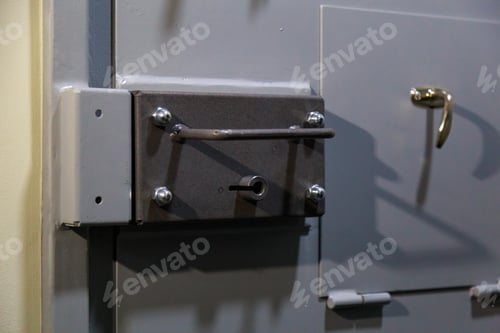 Preview: The Door Of A Prison Or Detention Center. Background