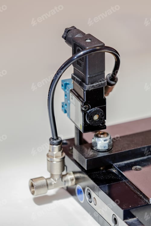 Preview: Focus On Detail Of Machine For Industry; Note Shallow Depth Of Field