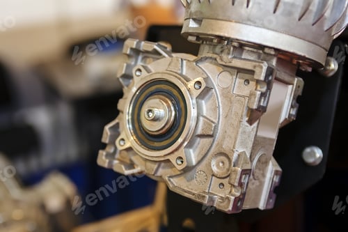 Preview: Focus On Detail Of Machine For Industry; Note Shallow Depth Of Field