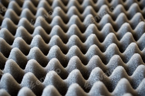 Preview: Dark Artificial Foam, Acoustic Foam Insulation Texture On Background.