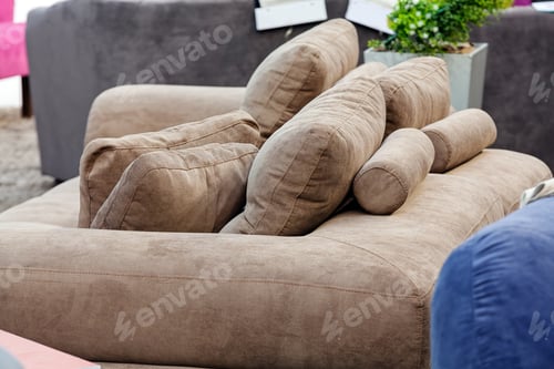 Preview: Pillows In The Middle Of The Couch; Note Shallow Depth Of Field