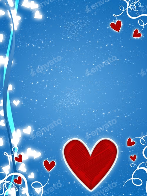 Preview: Love,Valentine,Illustration, Red,Background,Card,Celebrate