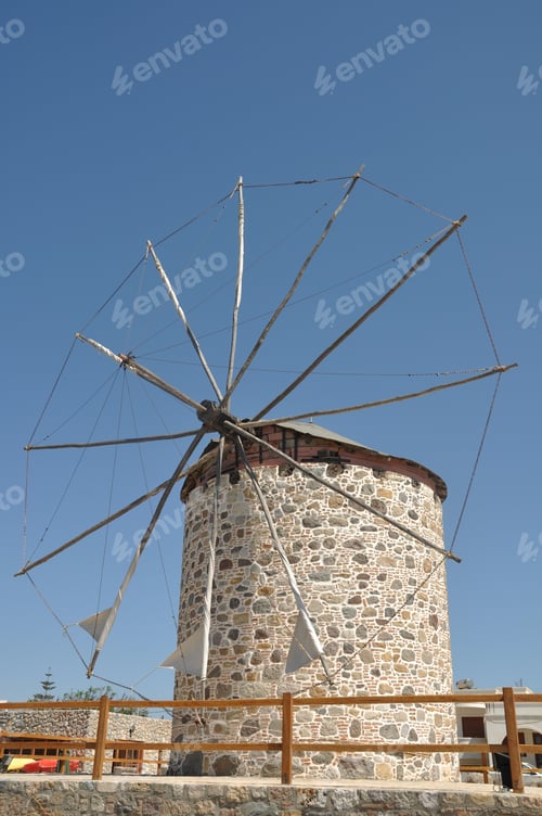 Preview: Beatiful Windmill In Antimahia (Kos), Greece