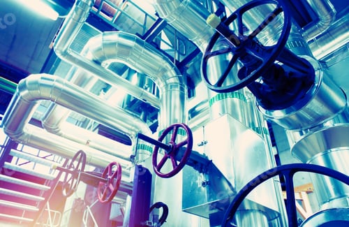 Preview: Equipment, Cables And Piping As Found Inside Of A Modern Industrial Power Plant