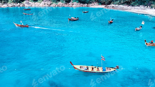 Preview: Aerial View Of Beautiful Tropical Beach In Thailand.