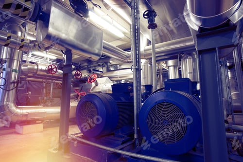 Preview: Equipment, Cables And Piping As Found Inside Of A Modern Industrial Power Plant