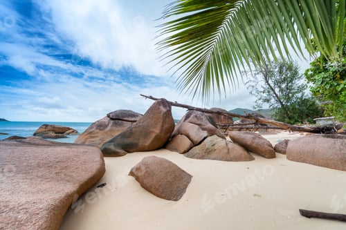 Preview: Beautiful Rounded Rocks Of Anse Boudin - Praslin, Seychelles.