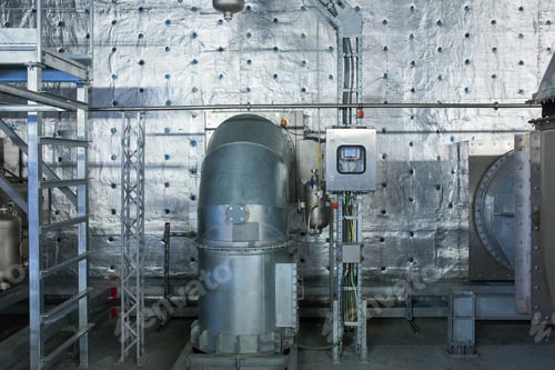 Preview: Systems Of The Microclimate Support At A Large Industrial Site. Air Pipelines Inlet And Exhaust