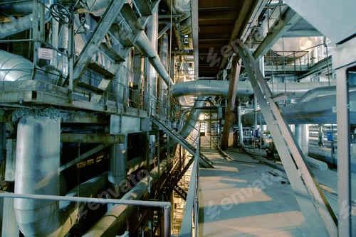 Preview: Equipment, Cables And Piping As Found Inside Of A Old Industrial Power Plant
