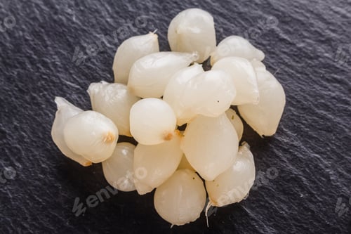 Preview: Pickled Vegetables On A Dark Stone Background