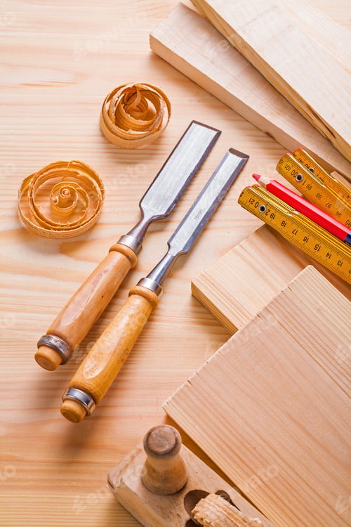 Preview: Joiners Tools Chisels Plane Meter Pencil