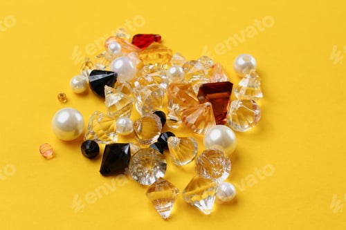 Preview: Decoration Elements For Sewing. Creative Mess In The Process Of Working On The Table At The