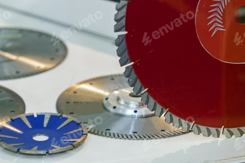 Preview: New Metal Blade For Engine With Perforation; Note Shallow Depth Of Field