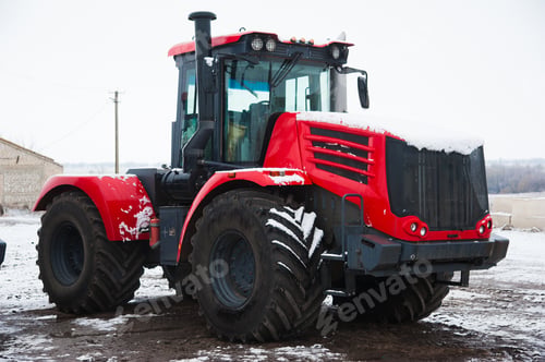 Preview: Farm Machinery On A Farm In The Winter